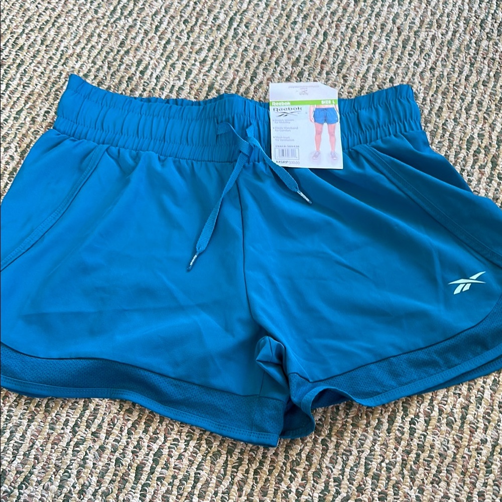 Reebok NWT Women's  Teal Blue Athletic Shorts